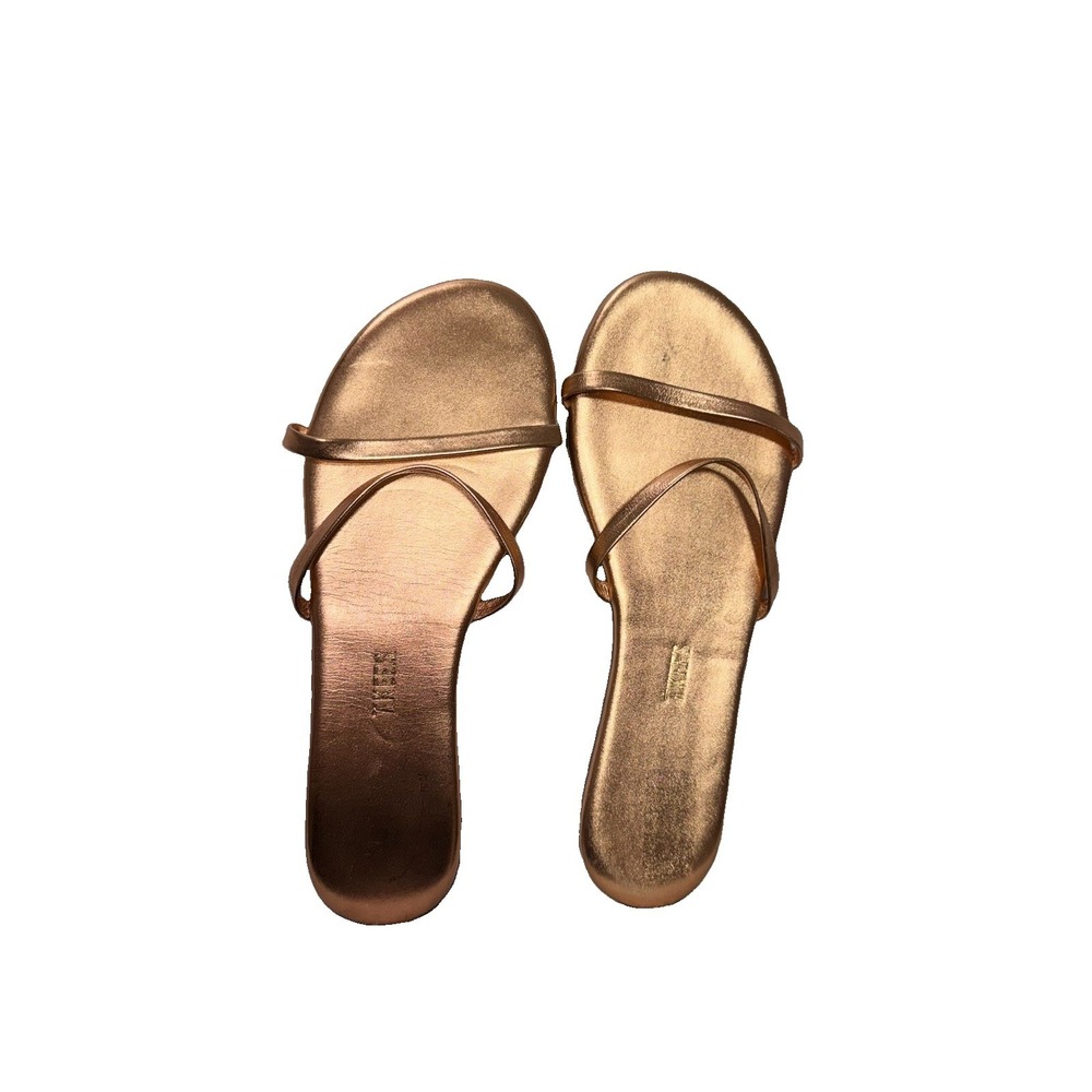 Tkees Gemma Women's Sandals Metallic Rose Gold US 8 Euro 39 Shiny Pretty